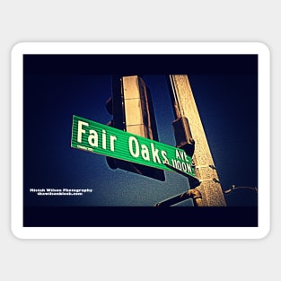 Fair Oaks Avenue, Pasadena, California by Mistah Wilson Sticker